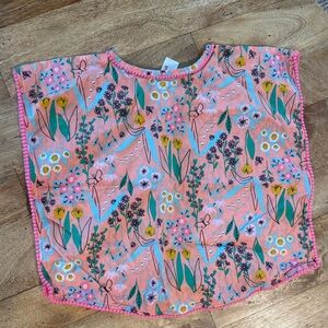 Cat & Jack Pink Floral Beach Coverup